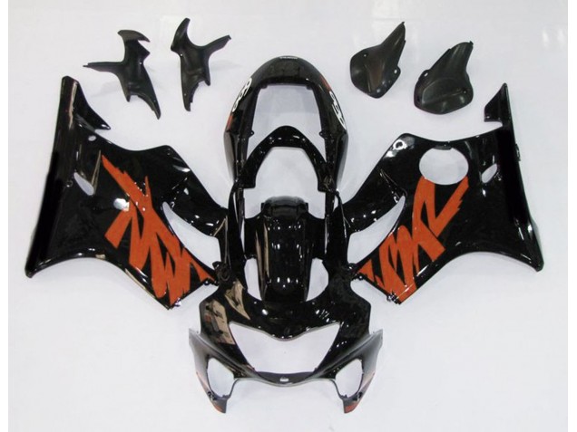 1999-2000 Gloss Black & Orange Honda CBR600 F4 Motorcycle Fairing