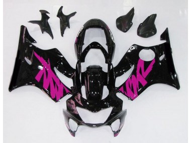 1999-2000 Gloss Black & Pink Honda CBR600 F4 Motorcycle Fairing