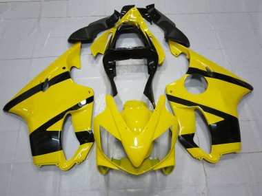2001-2003 Yellow and Black Honda CBR600 F4i Motorcycle Fairing