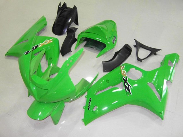 2003-2004 Green Black Cheq Kawasaki ZX6R Motorcycle Fairing