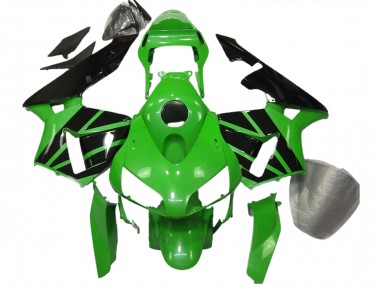 2003-2004 Green Black No Decals Honda CBR600RR Motorcycle Fairing