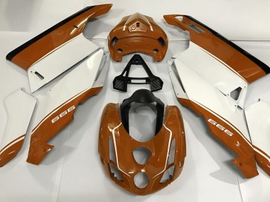 2003-2004 White Orange and Black Ducati Ducati 749 999 Motorcycle Fairing