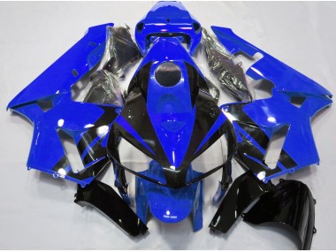 2005-2006 Gloss Blue & Black Design Honda CBR600RR Motorcycle Fairing