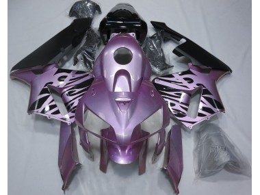 2005-2006 Rose Purple Flame Honda CBR600RR Motorcycle Fairing