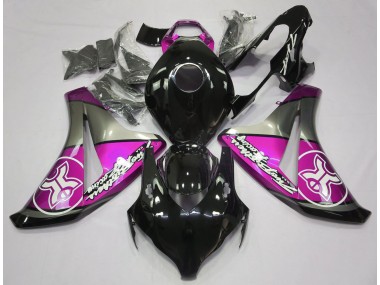 2008-2011 Pink on Black Custom Honda CBR1000RR Motorcycle Fairing