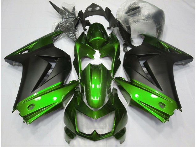 2008-2012 Green and Matte Black Kawasaki Ninja 250 Motorcycle Fairing