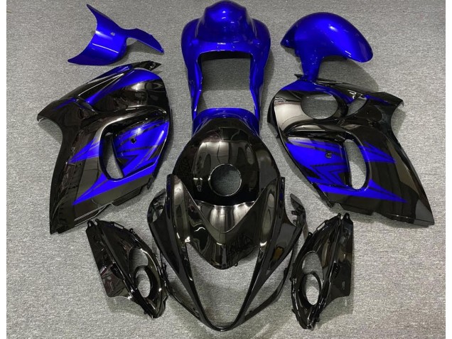 2008-2020 Gloss Black and Deep Blue Suzuki GSXR 1300 Hayabusa Motorcycle Fairing