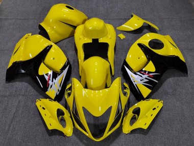 2008-2020 Gloss Yellow with Black Style Suzuki GSXR 1300 Hayabusa Motorcycle Fairing