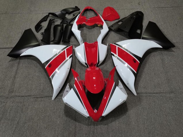 2009-2011 Red White Yamaha R1 Motorcycle Fairing