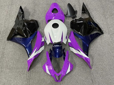 2009-2012 Purple and White Honda CBR600RR Motorcycle Fairing