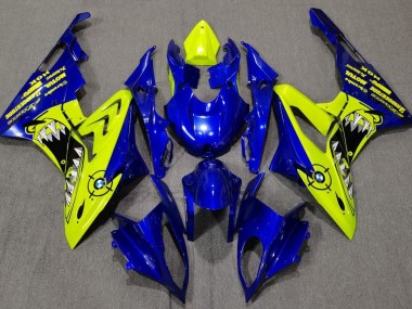 2009-2014 Alien Blue and White BMW S1000RR Motorcycle Fairing