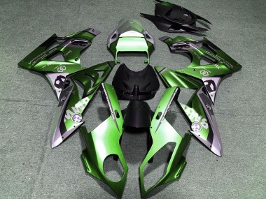 2009-2014 Alien Blue and White BMW S1000RR Motorcycle Fairing