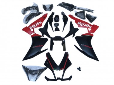 2010-2015 Matte Black & Red Aprilia RSV4 1000 Motorcycle Fairing