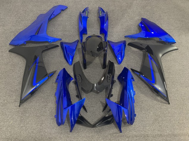 2011-2024 Blue Black and Grey Suzuki GSXR 600-750 Motorcycle Fairing