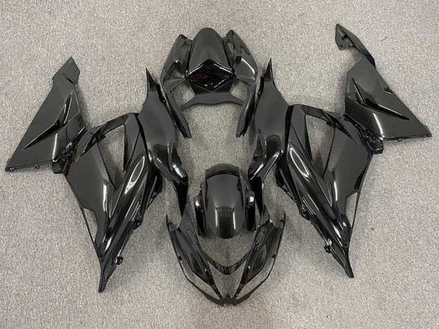 2013-2018 Gloss Black Plain Kawasaki ZX6R Motorcycle Fairing