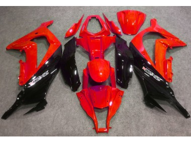 2016-2019 Gloss Red and Black Kawasaki ZX10R Motorcycle Fairing