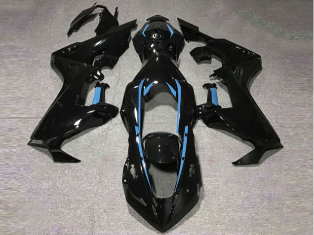2017-2023 Gloss Black & Light Blue Lining Honda CBR1000RR Motorcycle Fairing