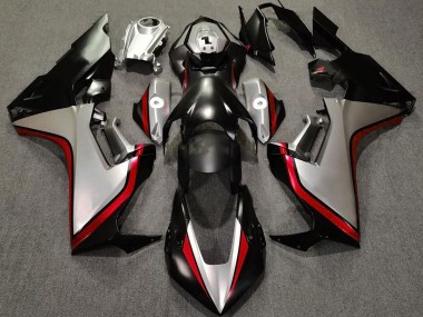 2017-2023 Silver and Black & Red Honda CBR1000RR Motorcycle Fairing